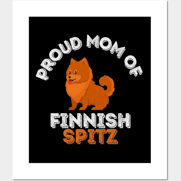 Mom of Finnish Spitz Life is better with my dogs Dogs I love all the dogs Wall Art by BoogieCreates